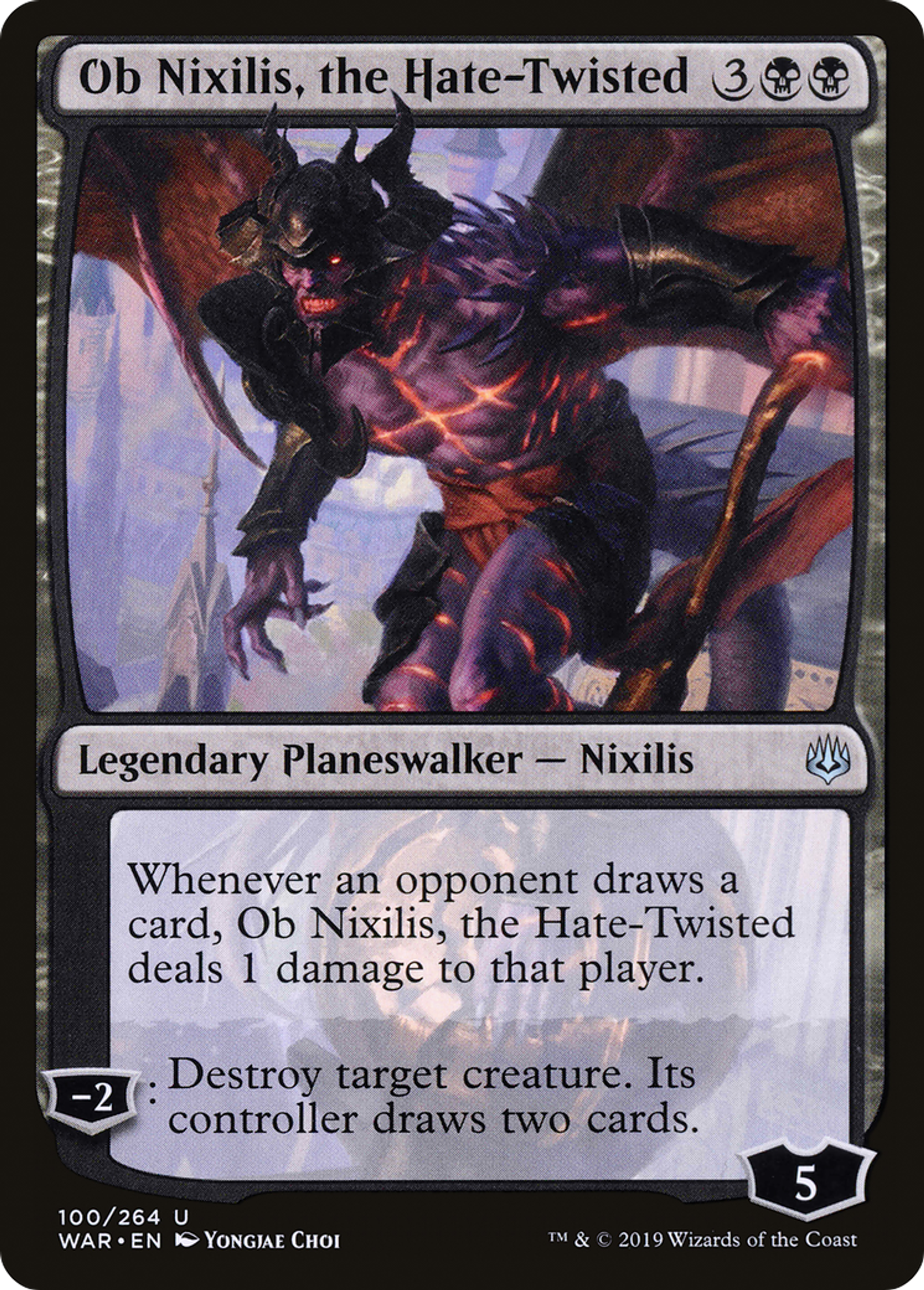 Ob Nixilis, the Hate-Twisted — War of the Spark — Magic: The Gathering