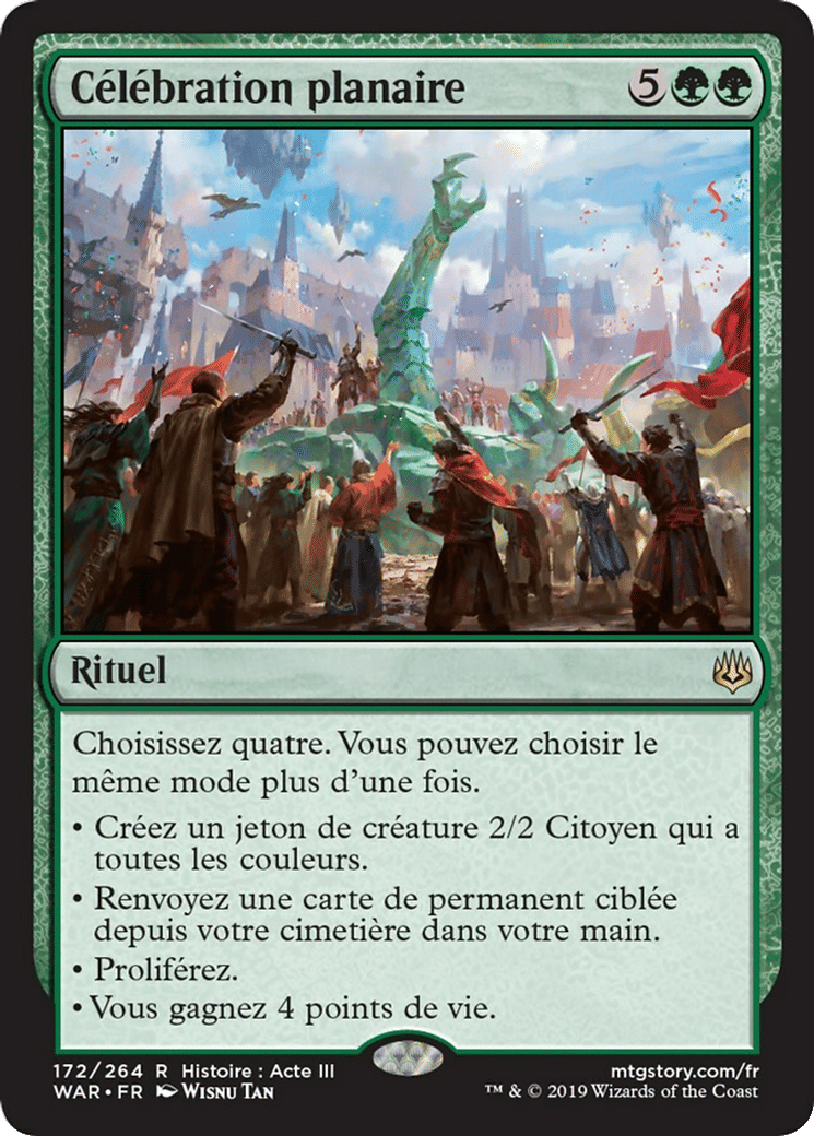 Célébration planaire — War of the Spark — Magic: The Gathering