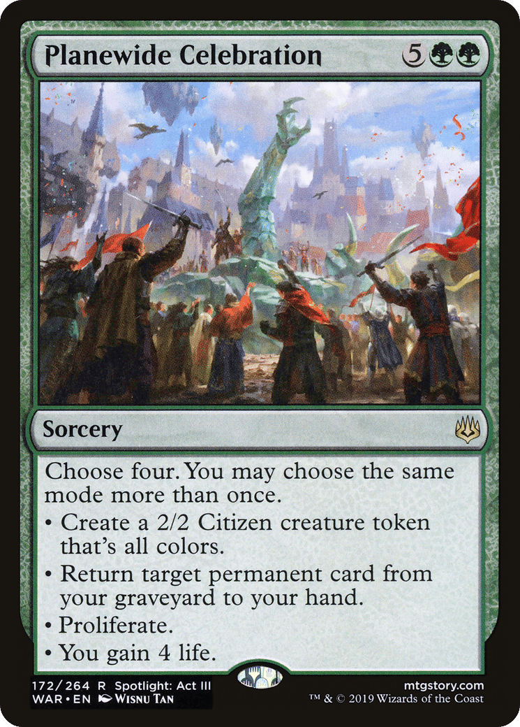 Planewide Celebration — War of the Spark — Magic: The Gathering