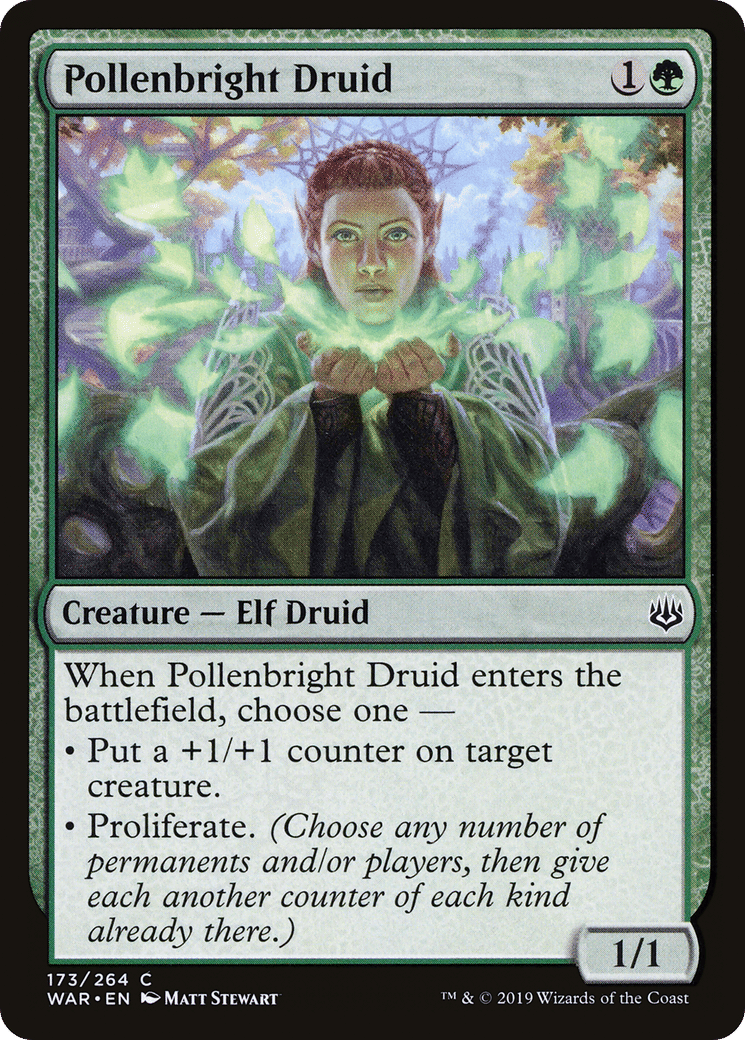 Pollenbright Druid — War of the Spark — Magic: The Gathering