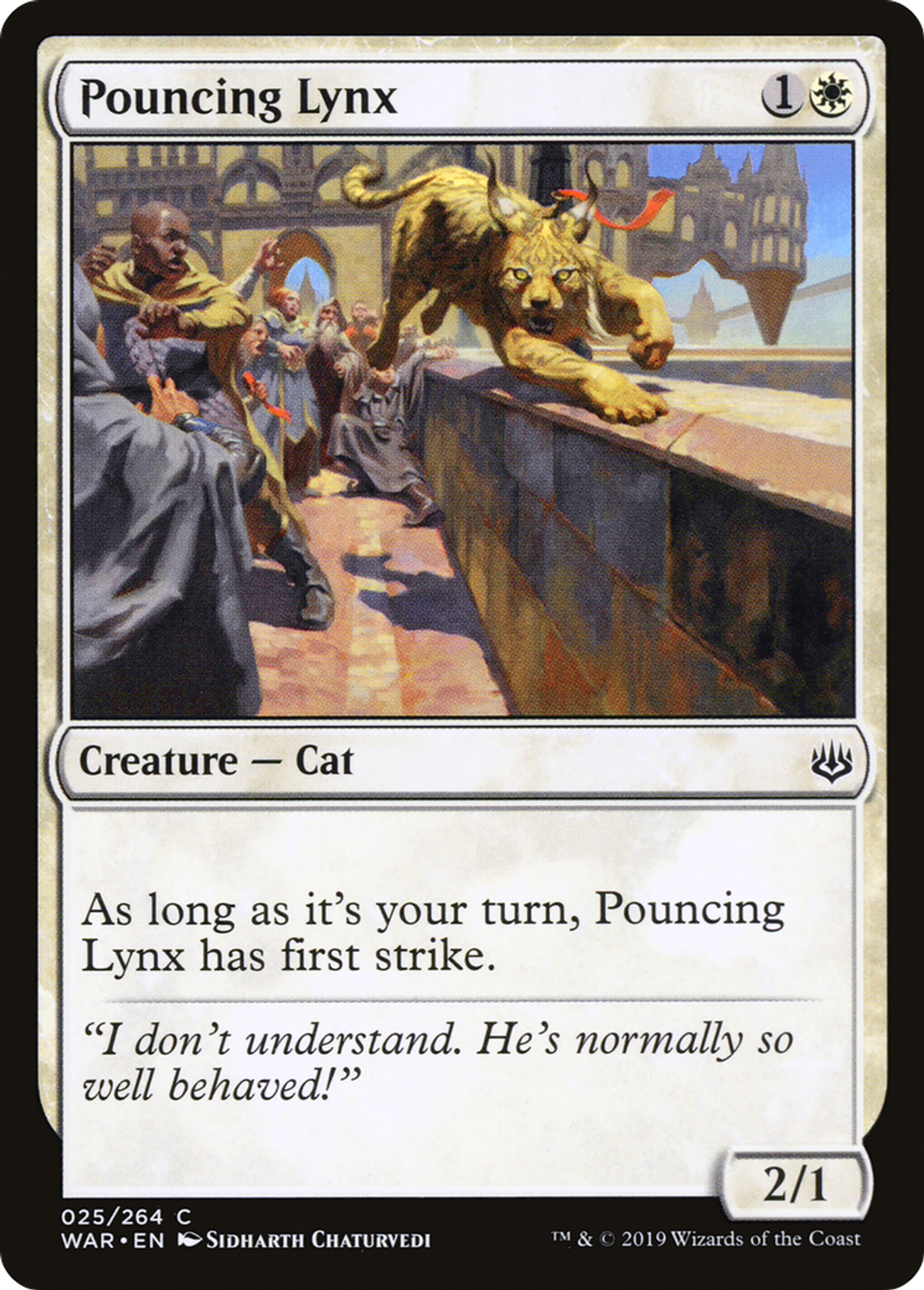 Pouncing Lynx — War of the Spark — Magic: The Gathering