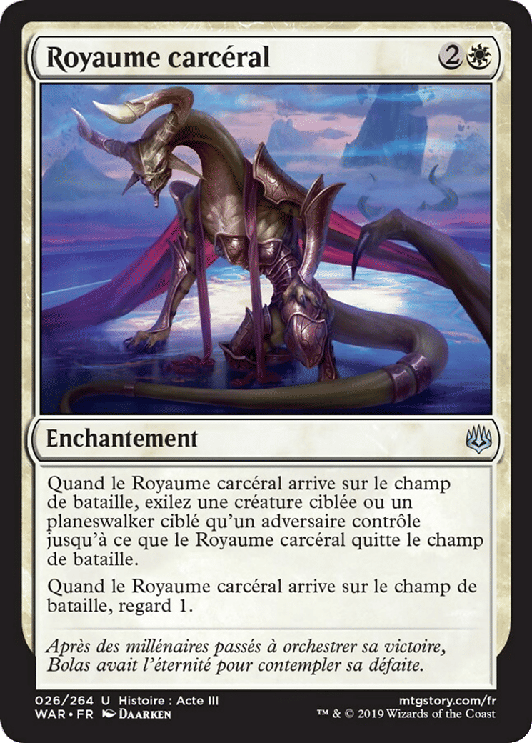 Royaume carcéral — War of the Spark — Magic: The Gathering