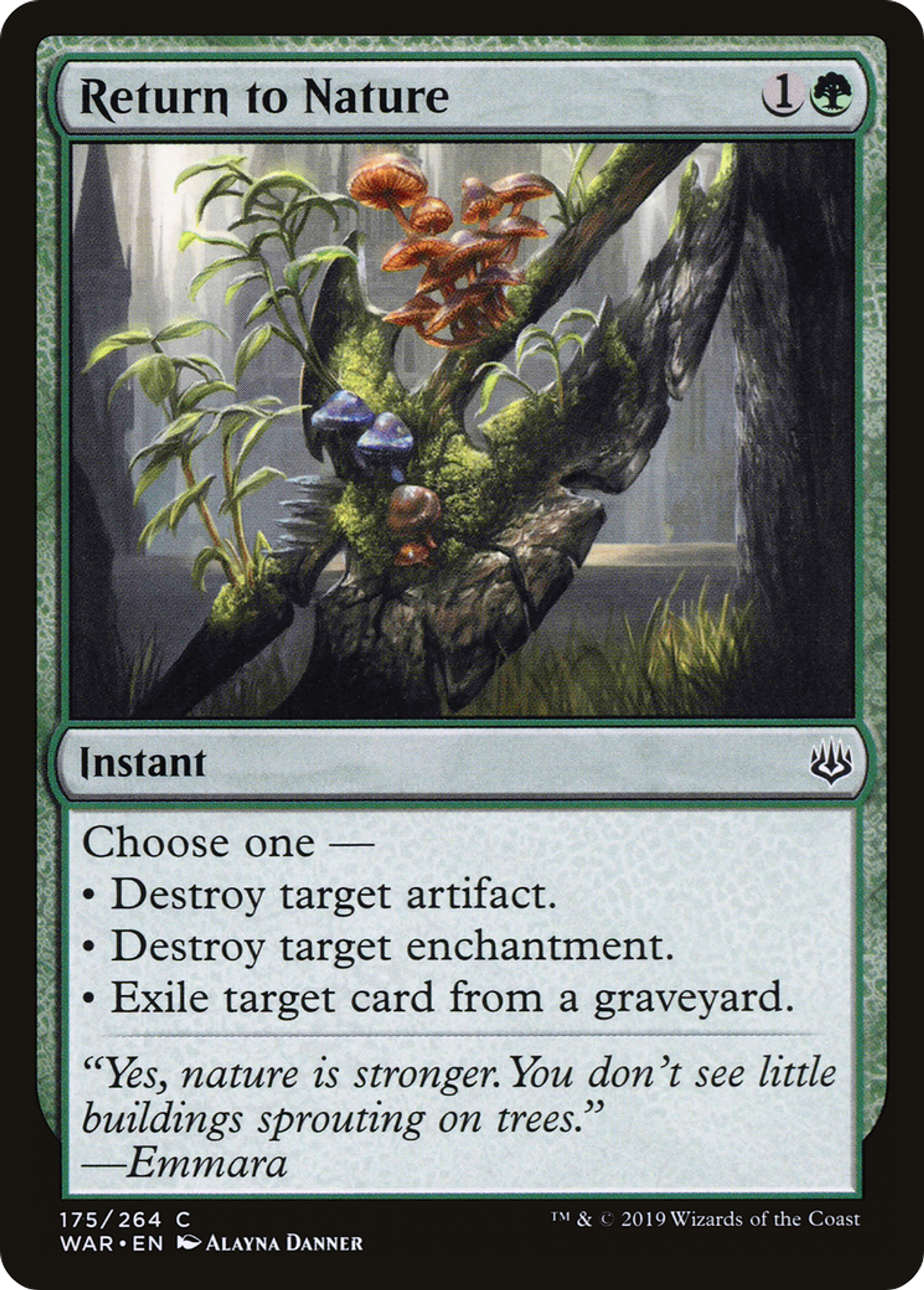 Return to Nature — War of the Spark — Magic: The Gathering
