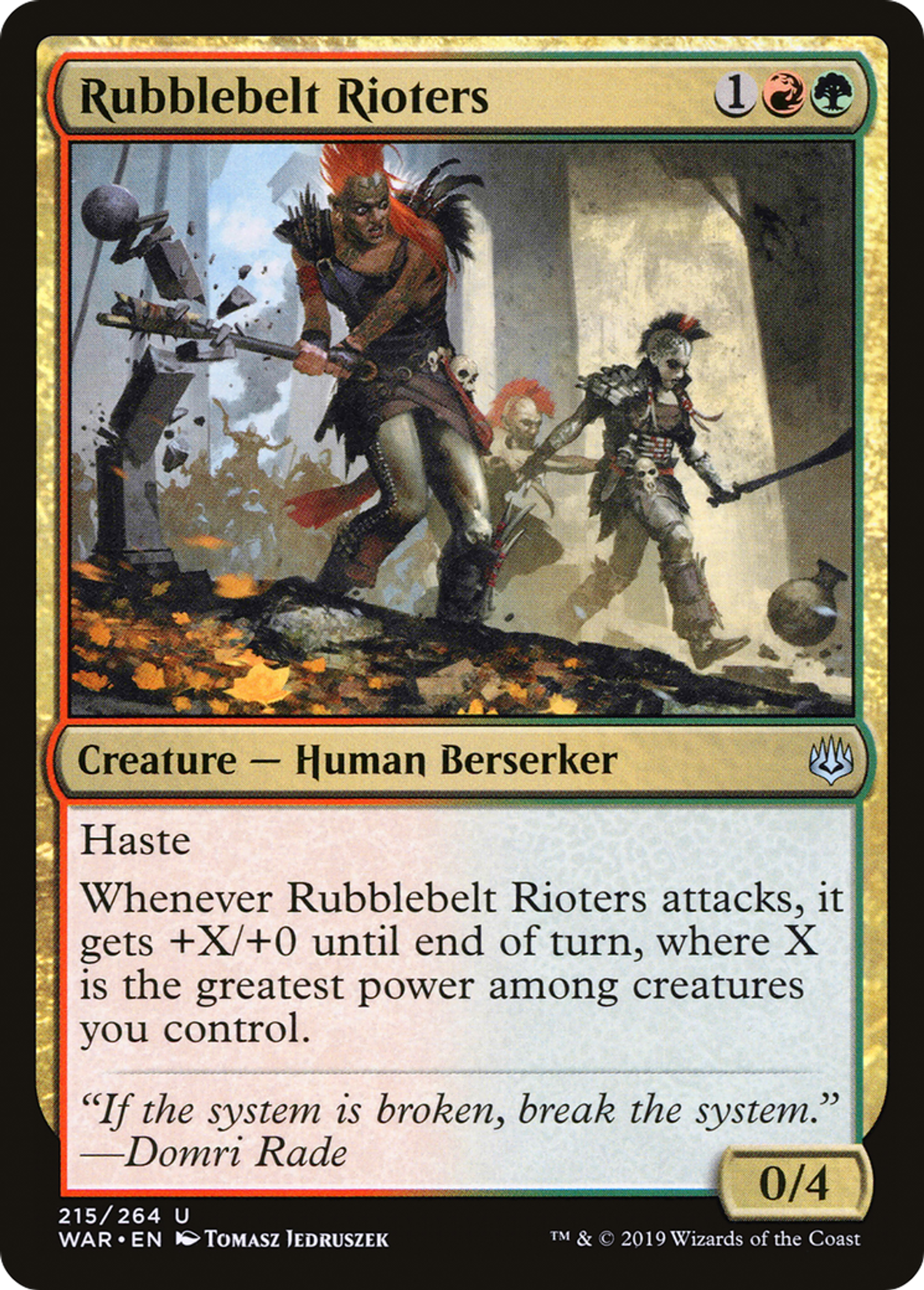 Émeutiers des Éboulis — War of the Spark — Magic: The Gathering
