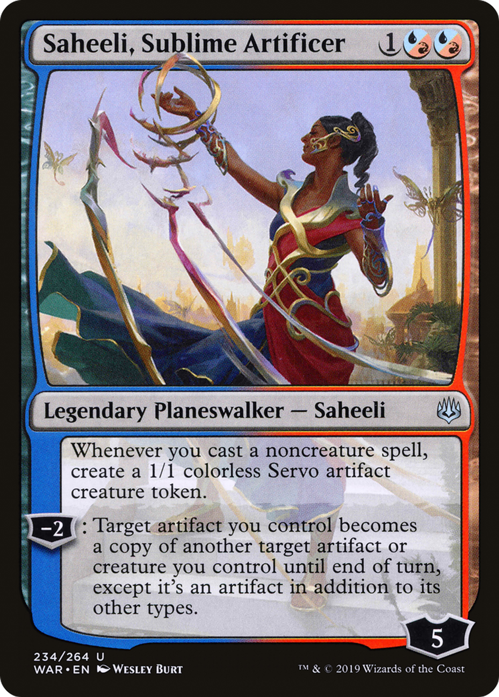 Saheeli, Sublime Artificer — War of the Spark — Magic: The Gathering
