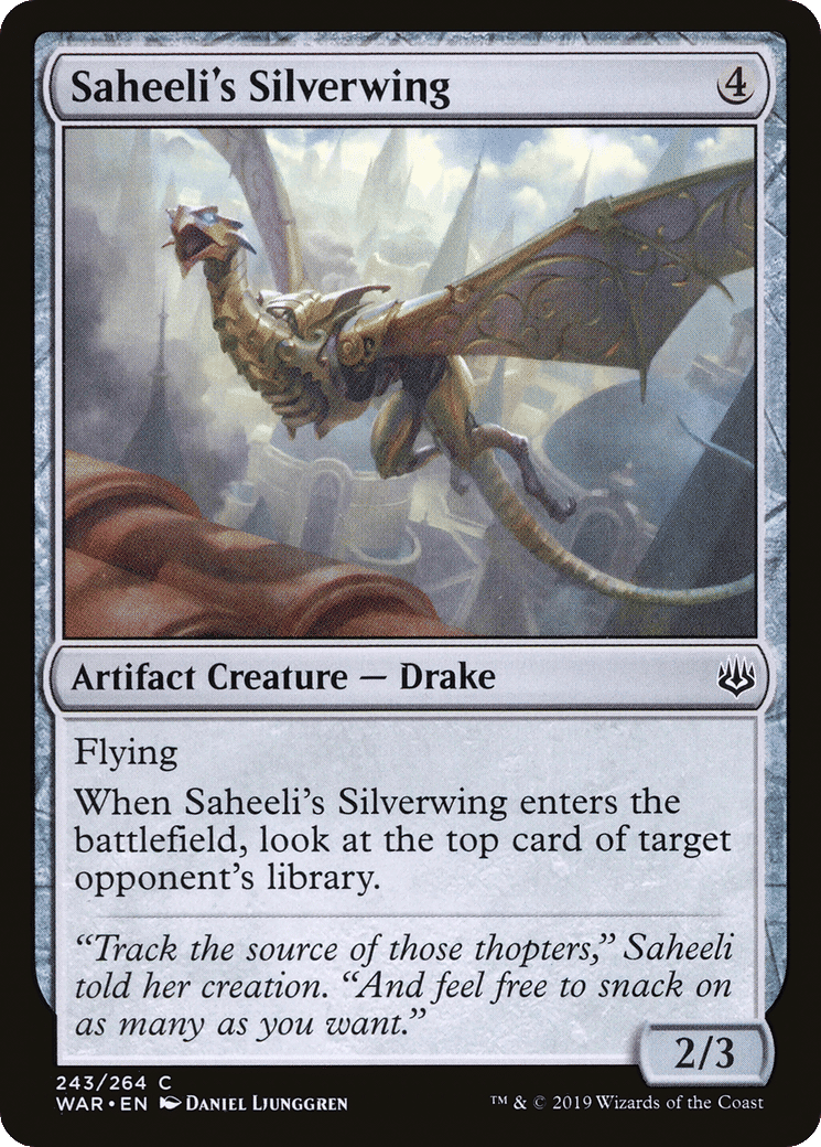Saheeli's Silverwing — War of the Spark — Magic: The Gathering