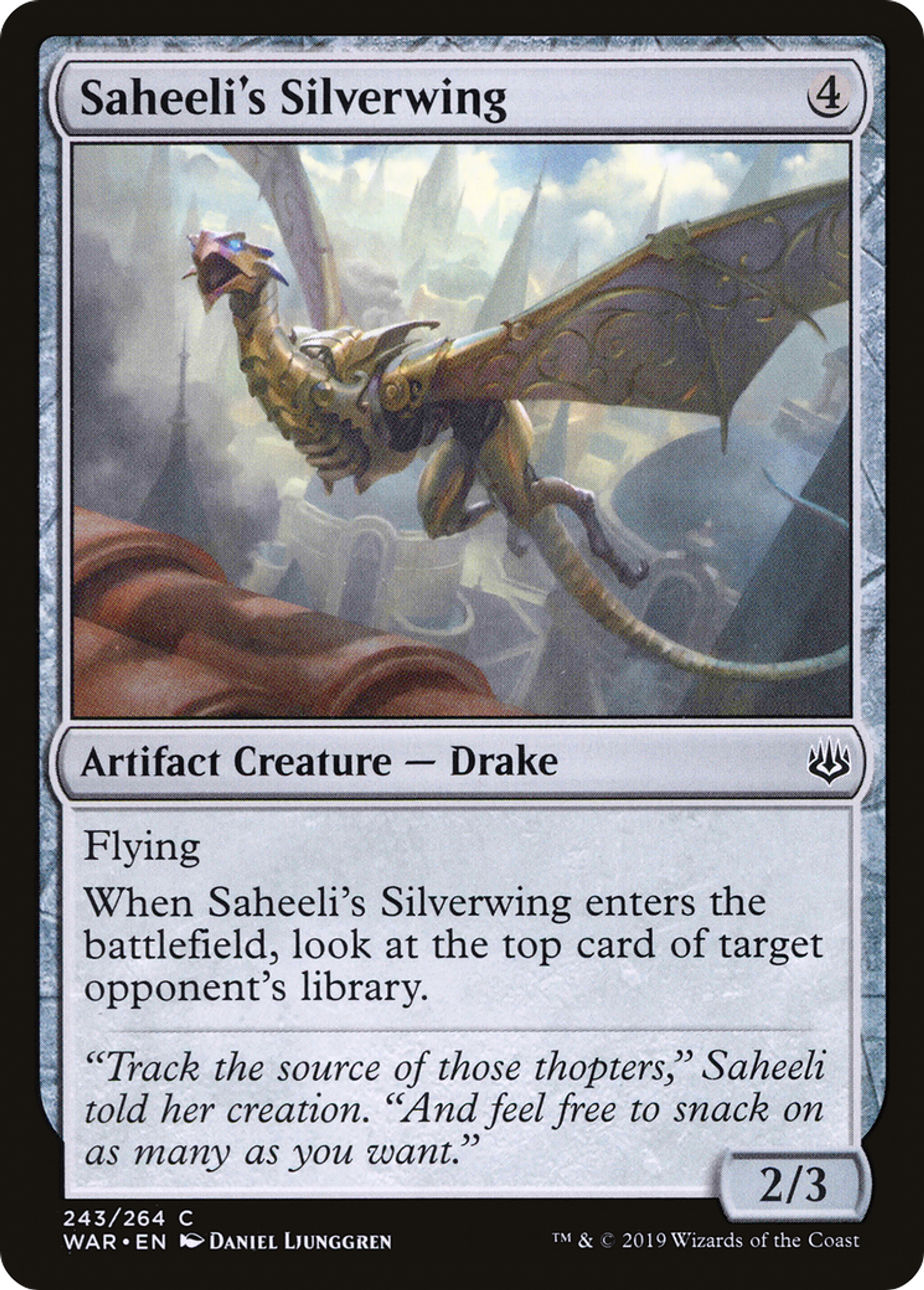 Saheeli's Silverwing — War of the Spark — Magic: The Gathering