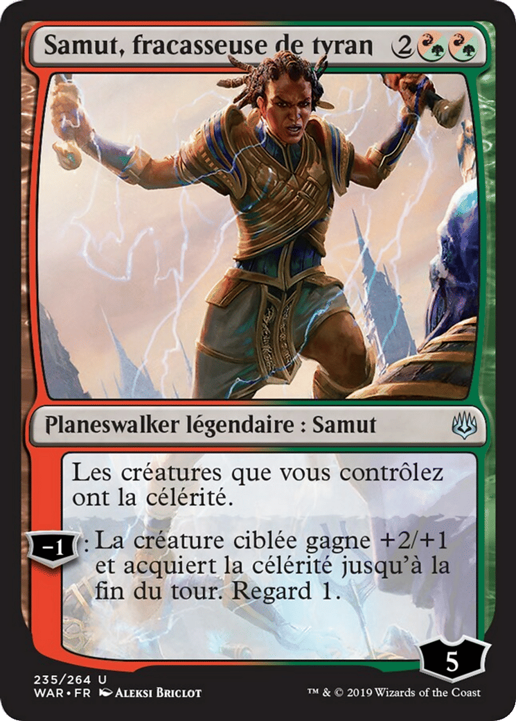 Samut, fracasseuse de tyran — War of the Spark — Magic: The Gathering