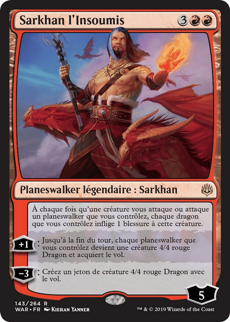 Sarkhan l'Insoumis — War of the Spark — Magic: The Gathering