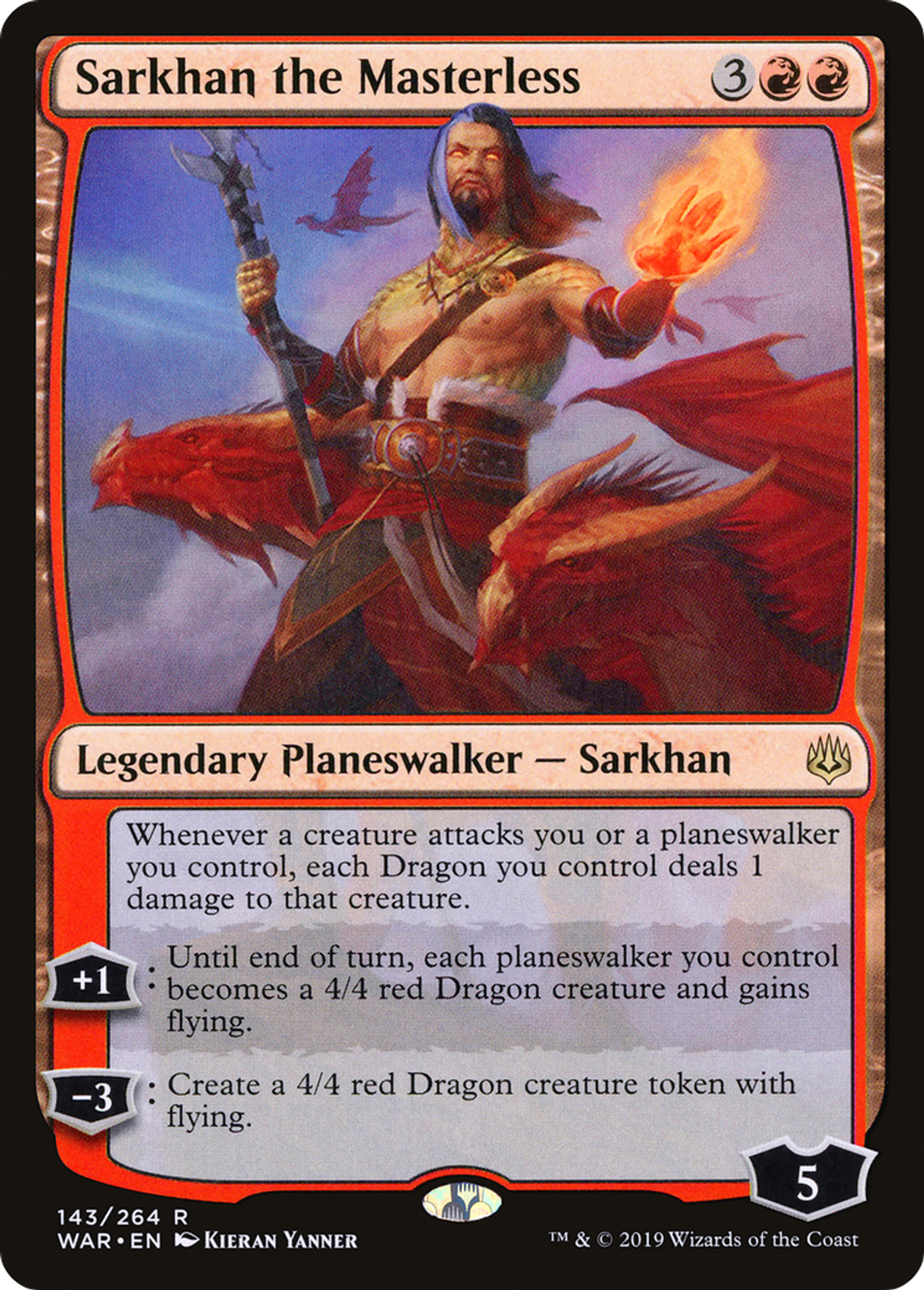 Sarkhan l'Insoumis — War of the Spark — Magic: The Gathering
