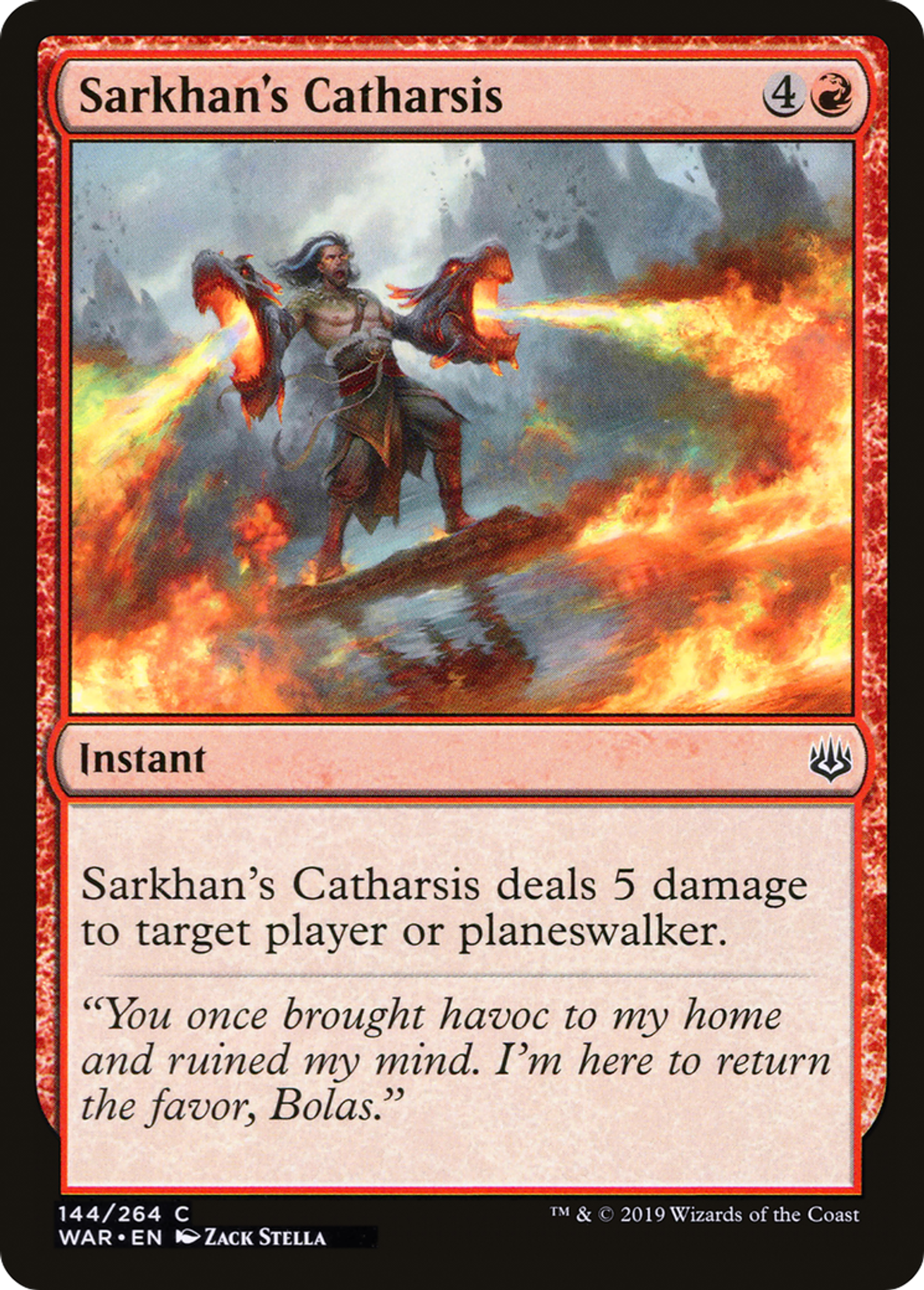 Sarkhan's Catharsis — War of the Spark — Magic: The Gathering