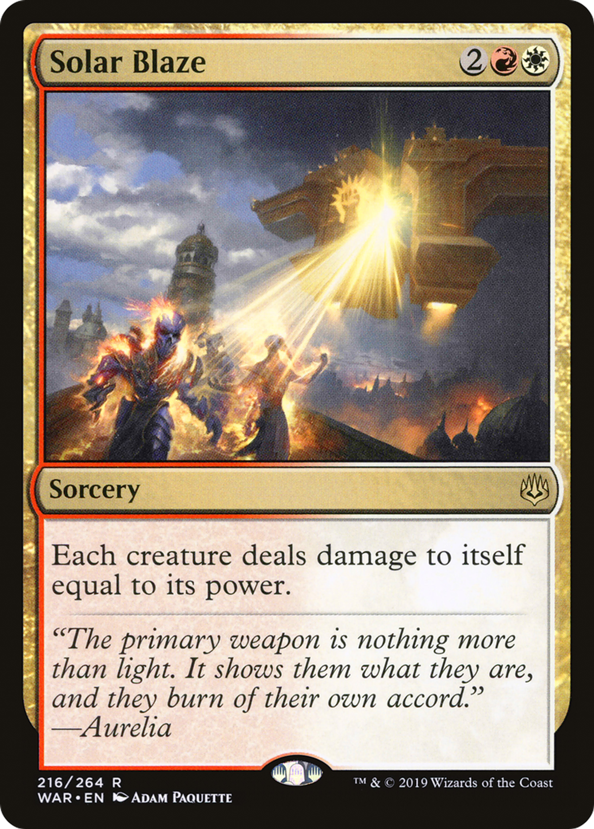 Brasier solaire — War of the Spark — Magic: The Gathering