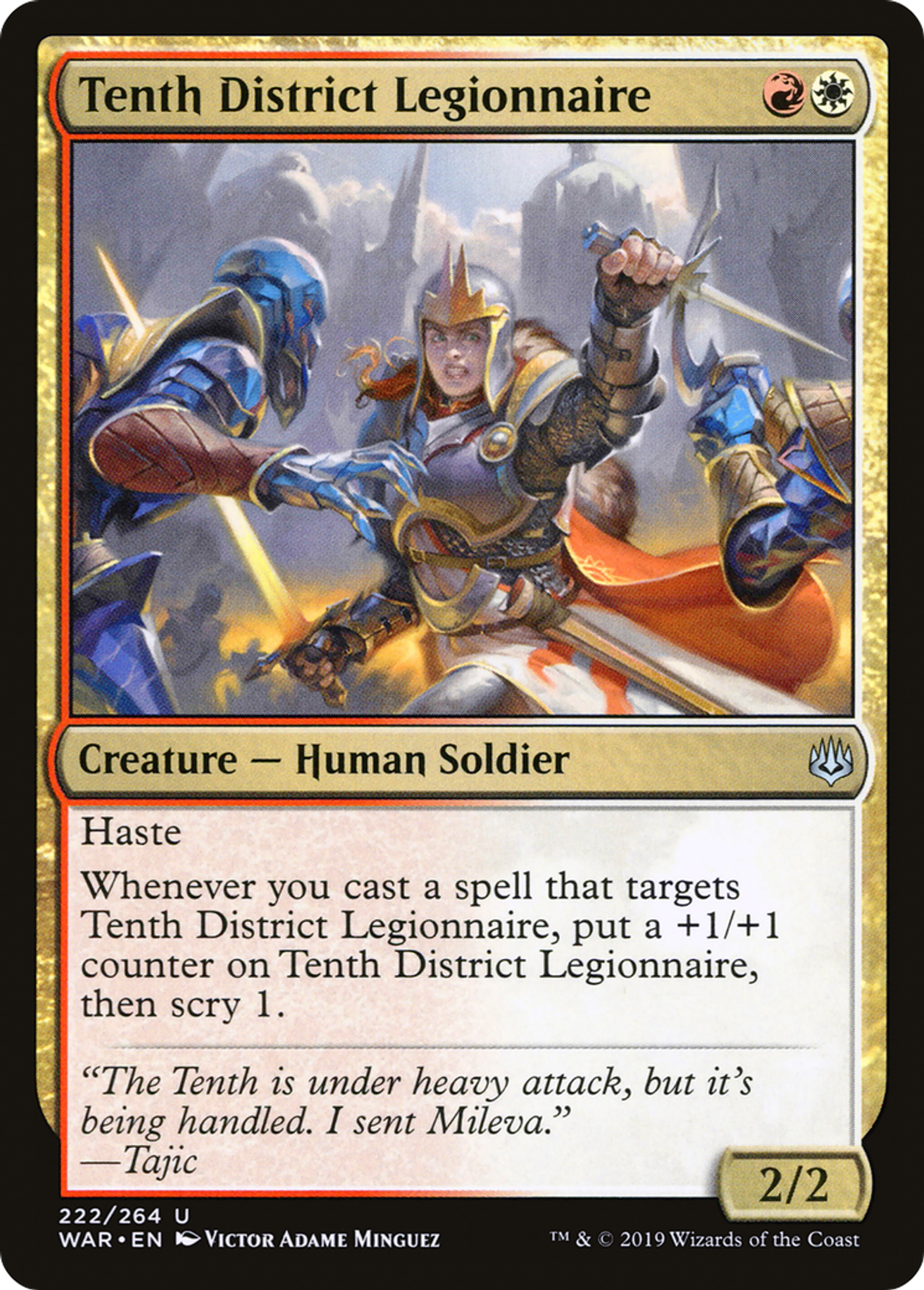 Tenth District Legionnaire — War of the Spark — Magic: The Gathering