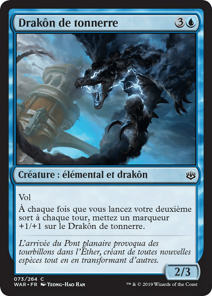 Drakôn de tonnerre — War of the Spark — Magic: The Gathering