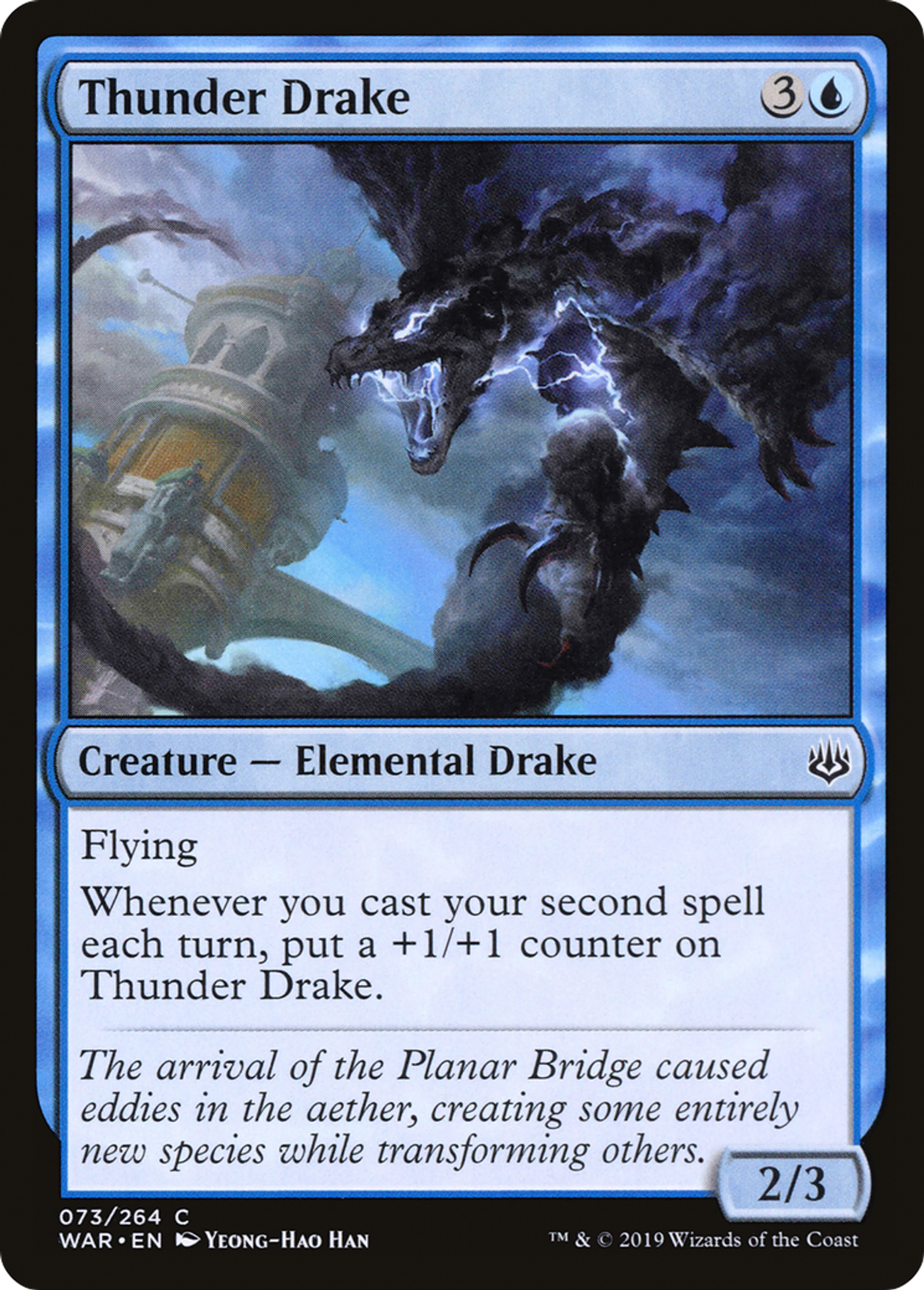 Drakôn de tonnerre — War of the Spark — Magic: The Gathering