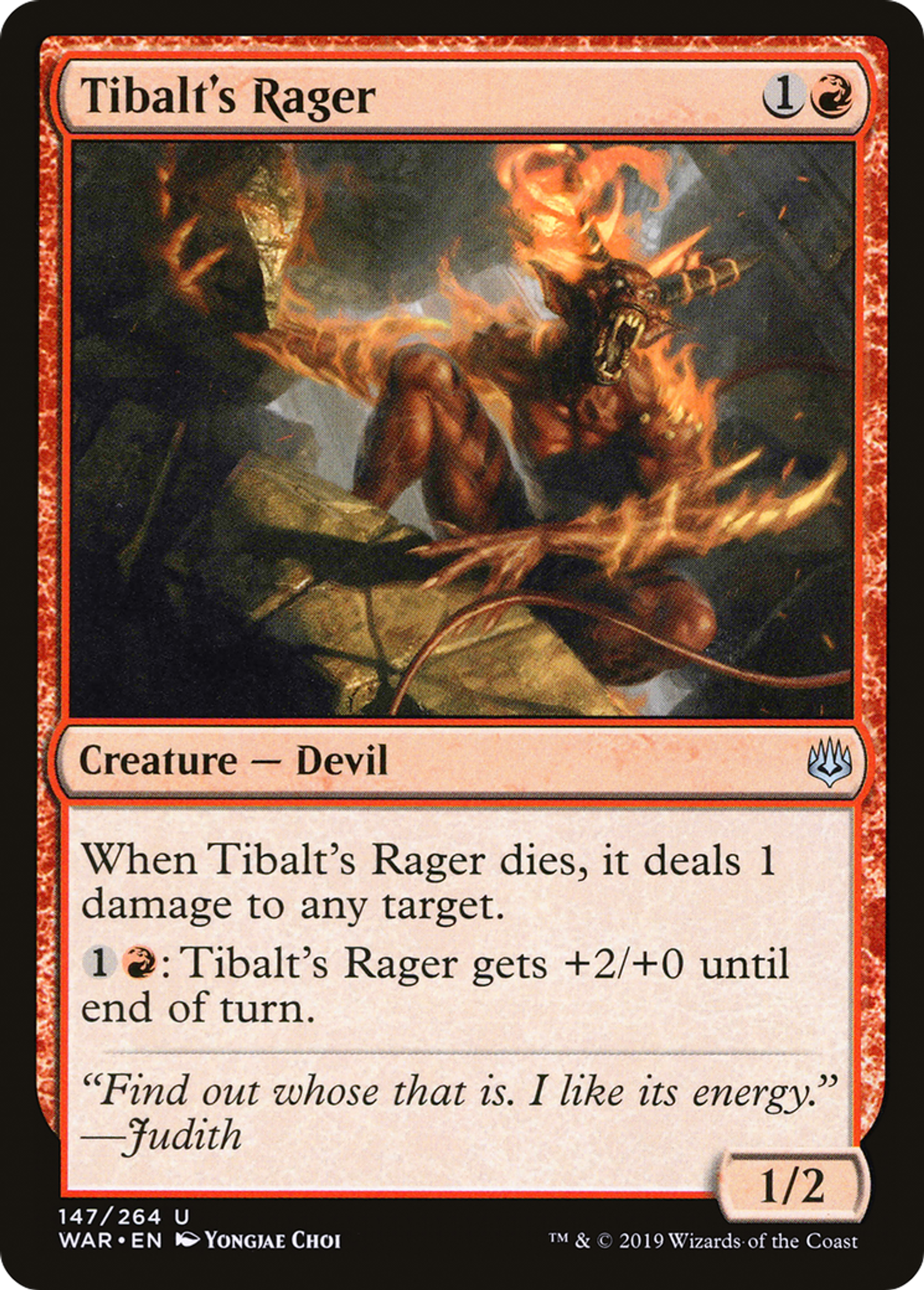 Tibalt's Rager — War of the Spark — Magic: The Gathering
