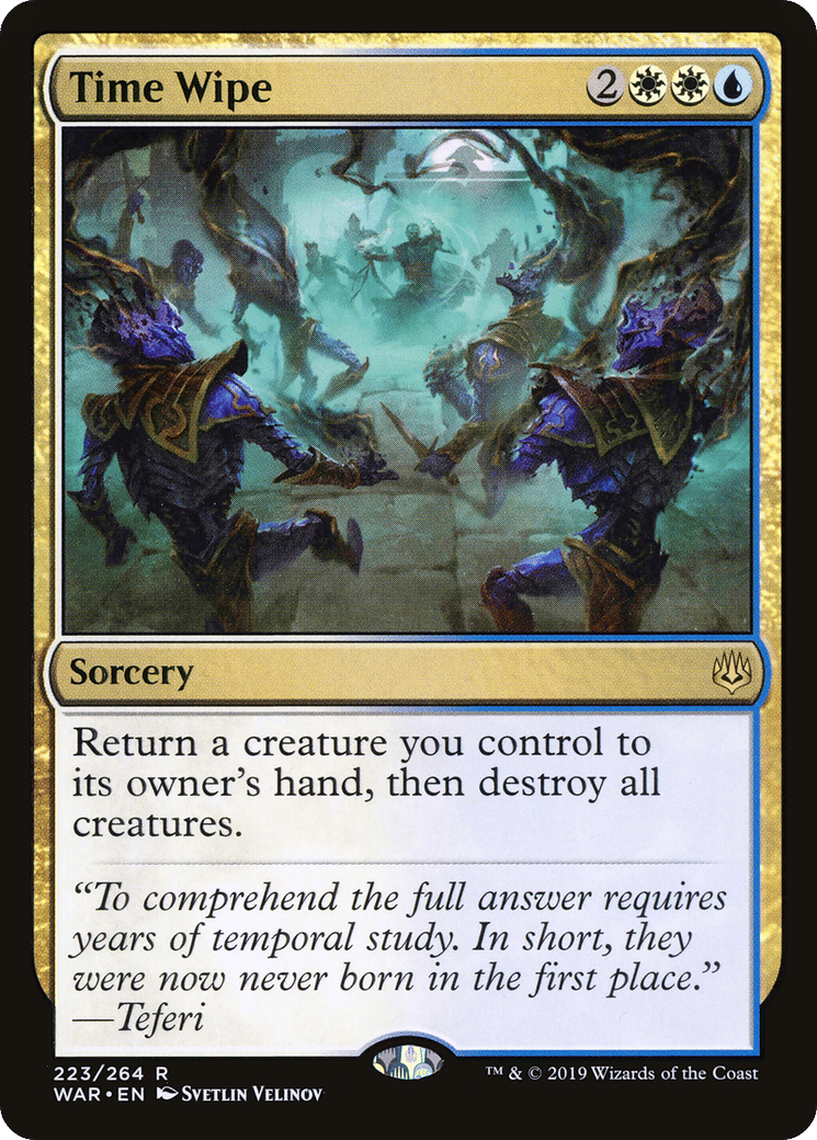 Time Wipe — War of the Spark — Magic: The Gathering