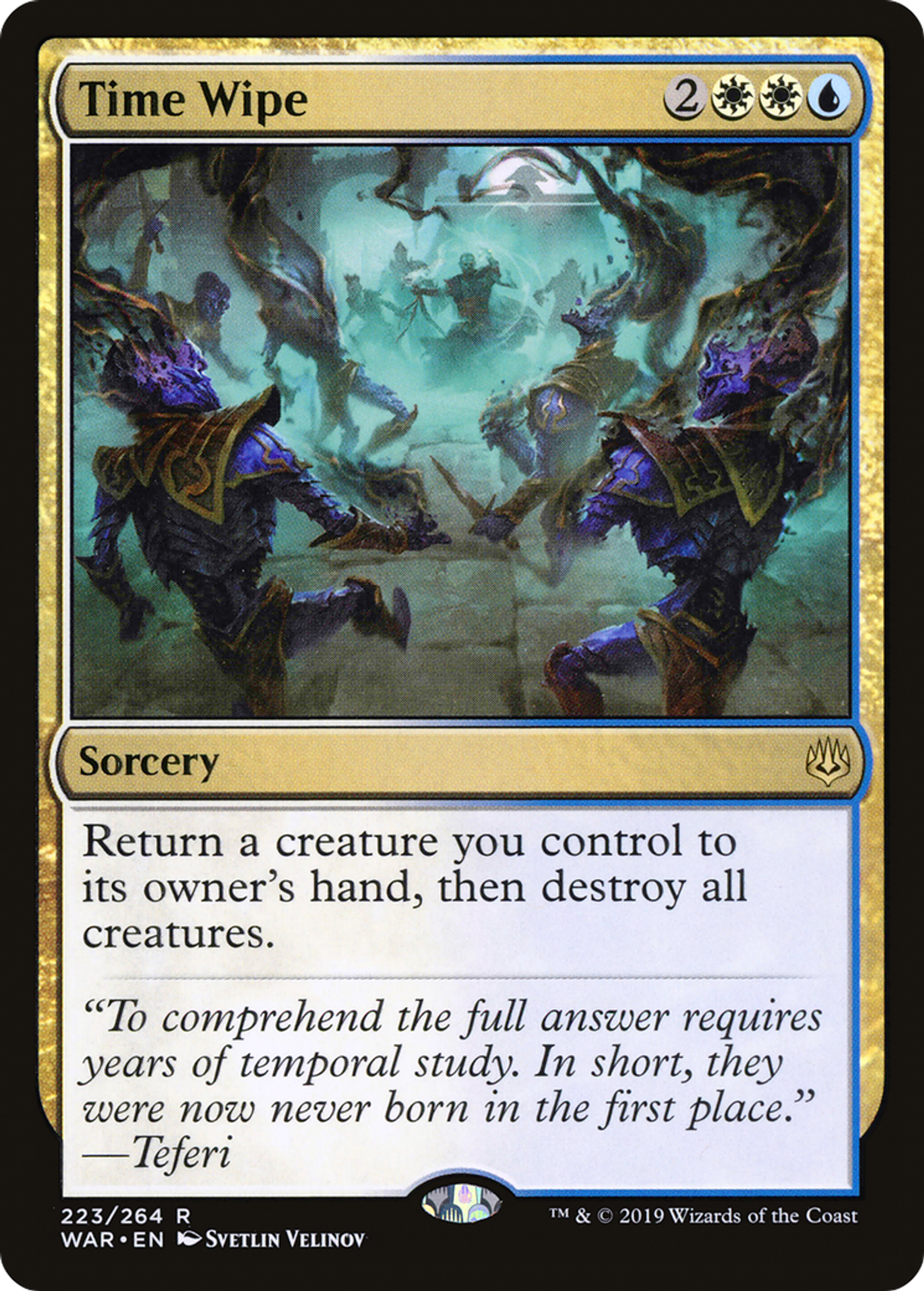 Désinfection temporelle — War of the Spark — Magic: The Gathering