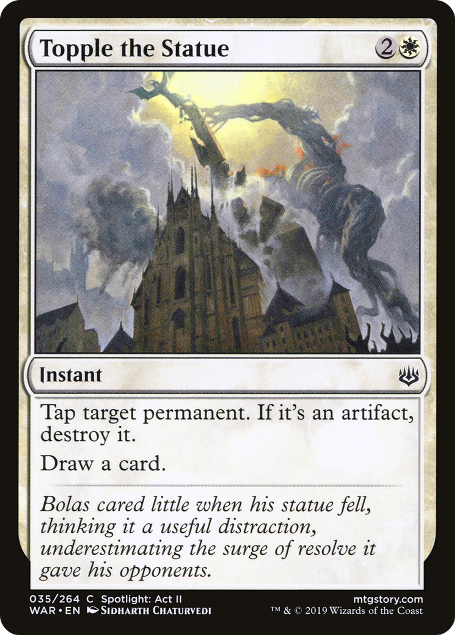 Renverser la statue — War of the Spark — Magic: The Gathering