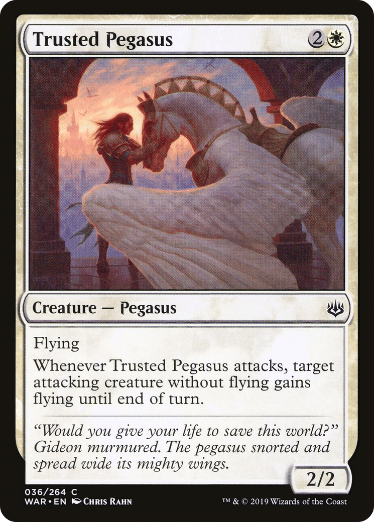 Trusted Pegasus — War of the Spark — Magic: The Gathering
