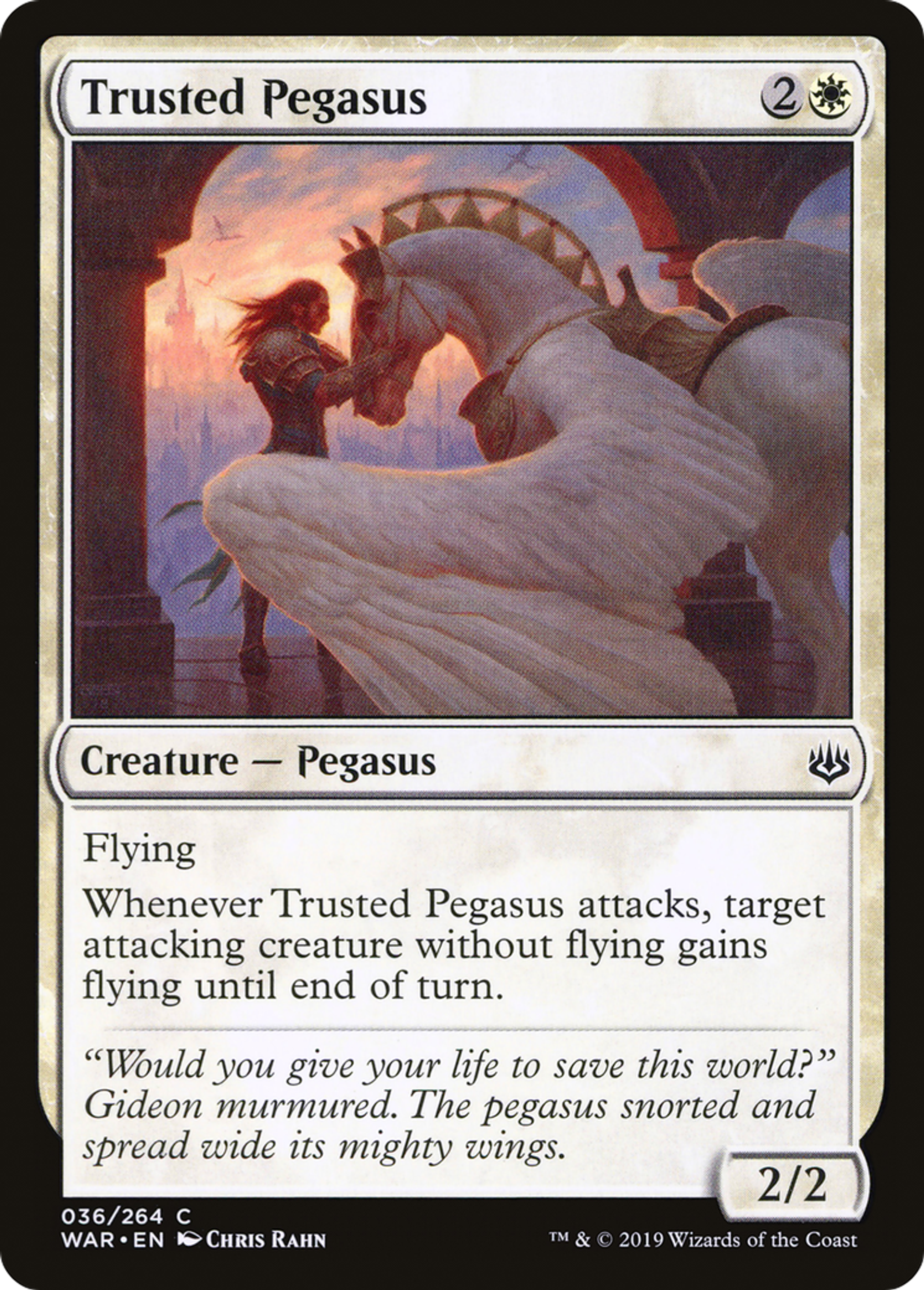Trusted Pegasus — War of the Spark — Magic: The Gathering
