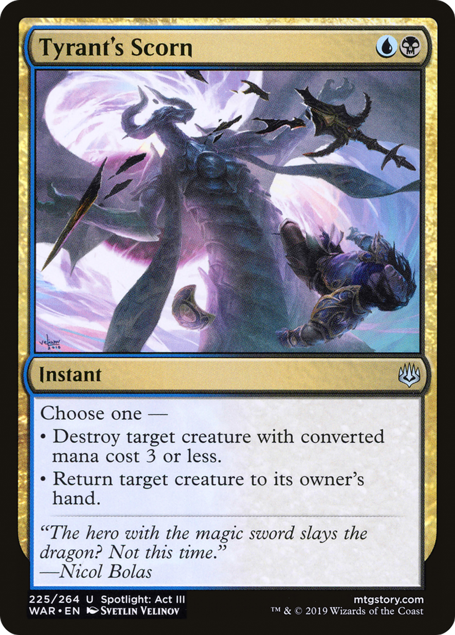 Tyrant's Scorn — War of the Spark — Magic: The Gathering