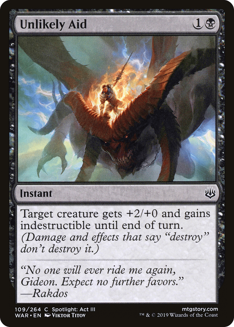 Unlikely Aid — War of the Spark — Magic: The Gathering