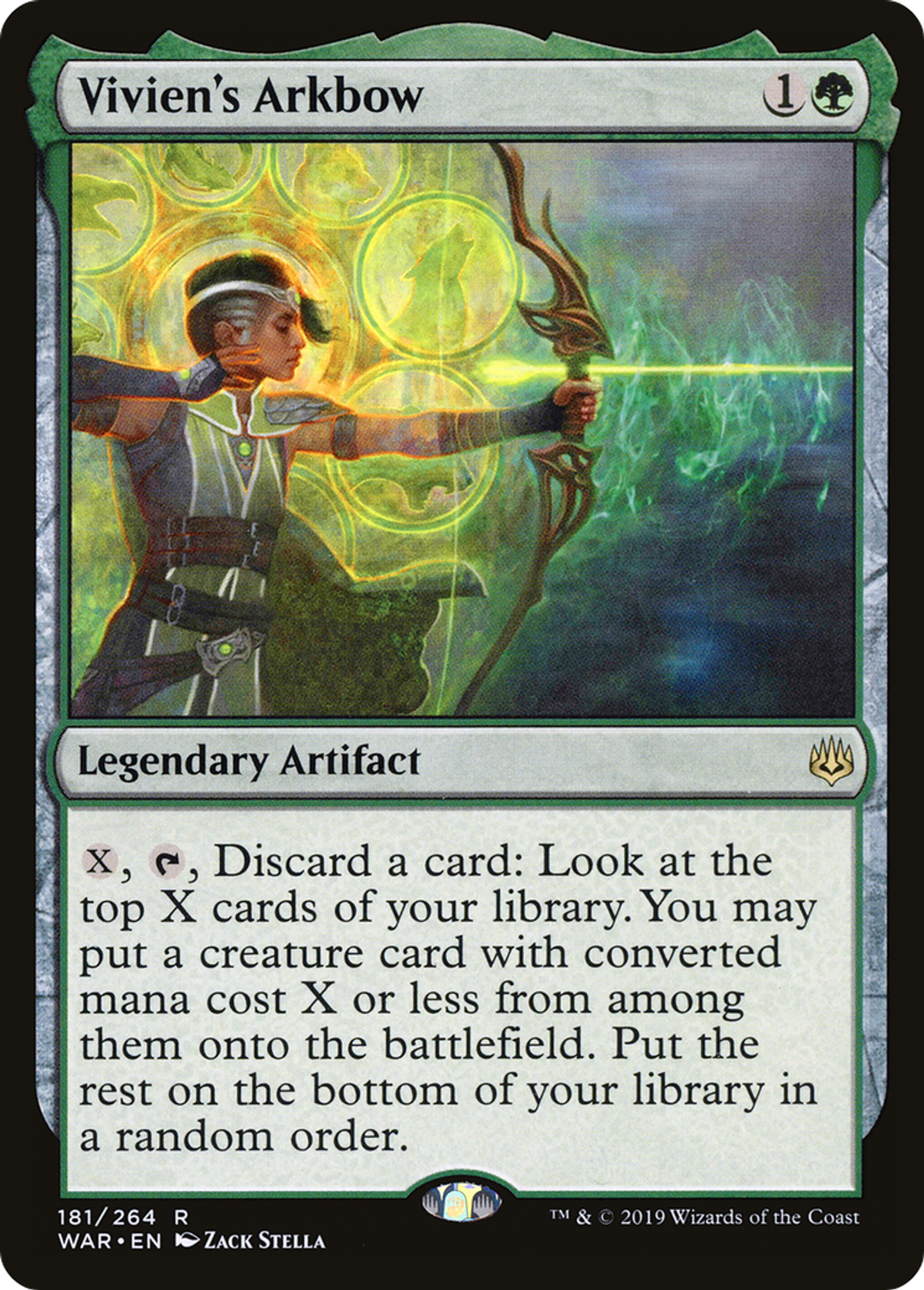 Vivien's Arkbow — War of the Spark — Magic: The Gathering