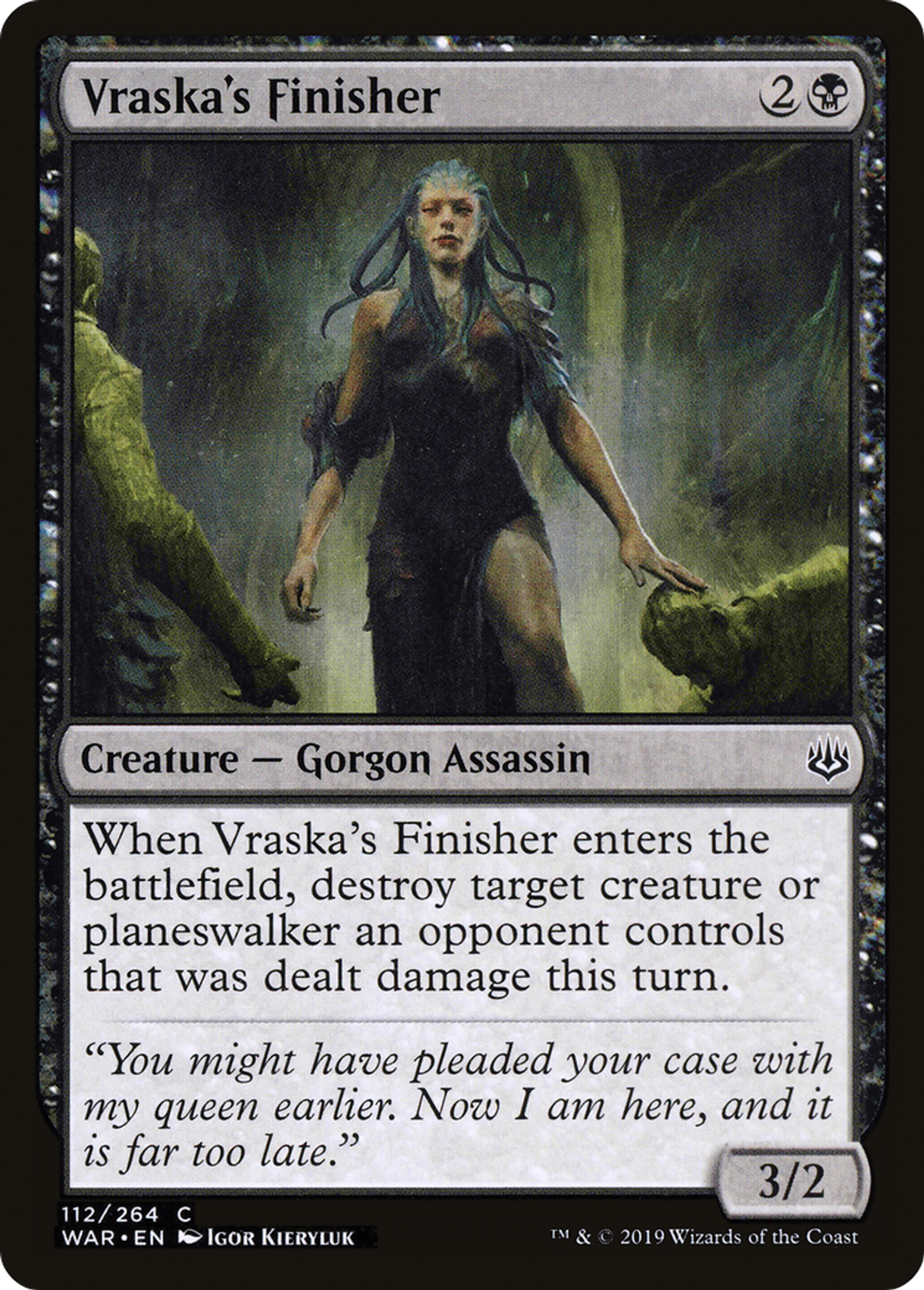 Vraska's Finisher — War of the Spark — Magic: The Gathering
