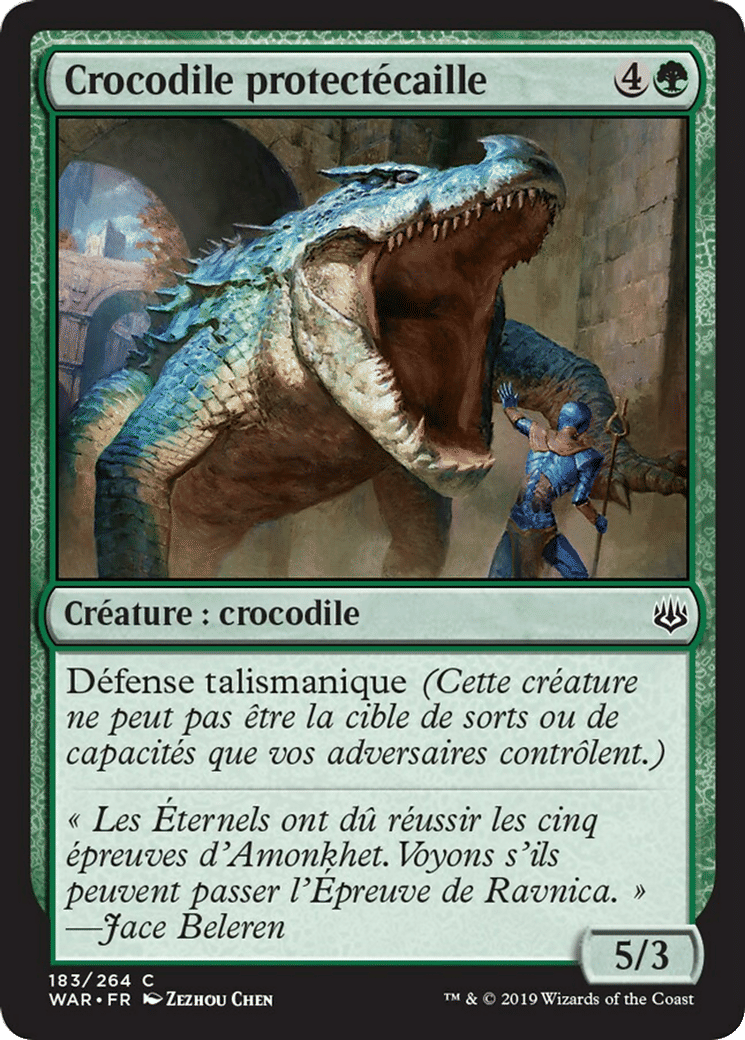 Crocodile protectécaille — War of the Spark — Magic: The Gathering