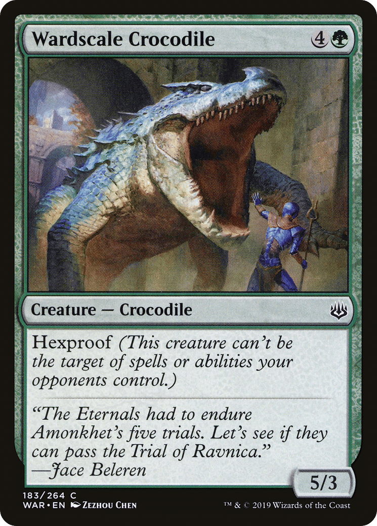 Wardscale Crocodile — War of the Spark — Magic: The Gathering