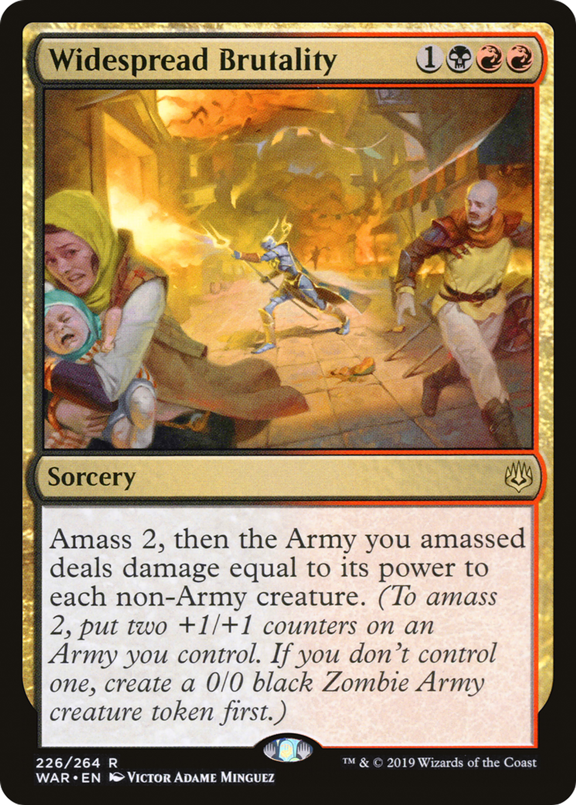 Brutalité généralisée — War of the Spark — Magic: The Gathering