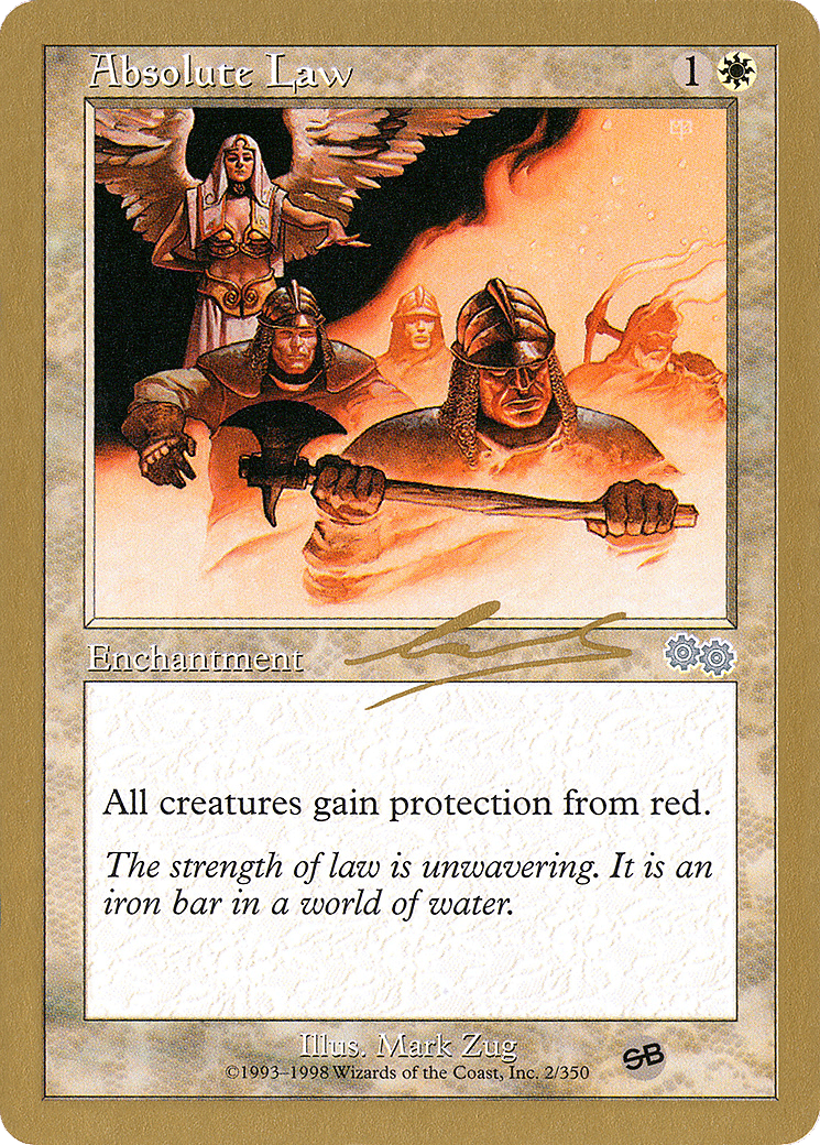 Absolute Law — World Championship Decks 2000 — Magic: The Gathering