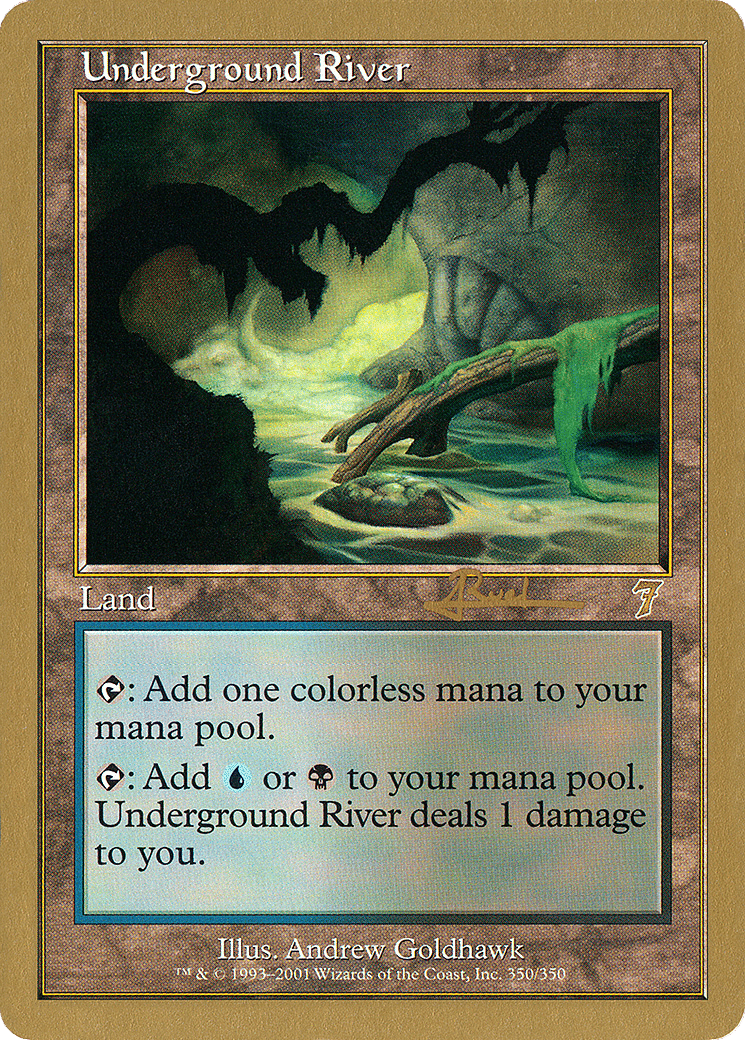 Underground River — World Championship Decks 2001 — Magic: The Gathering