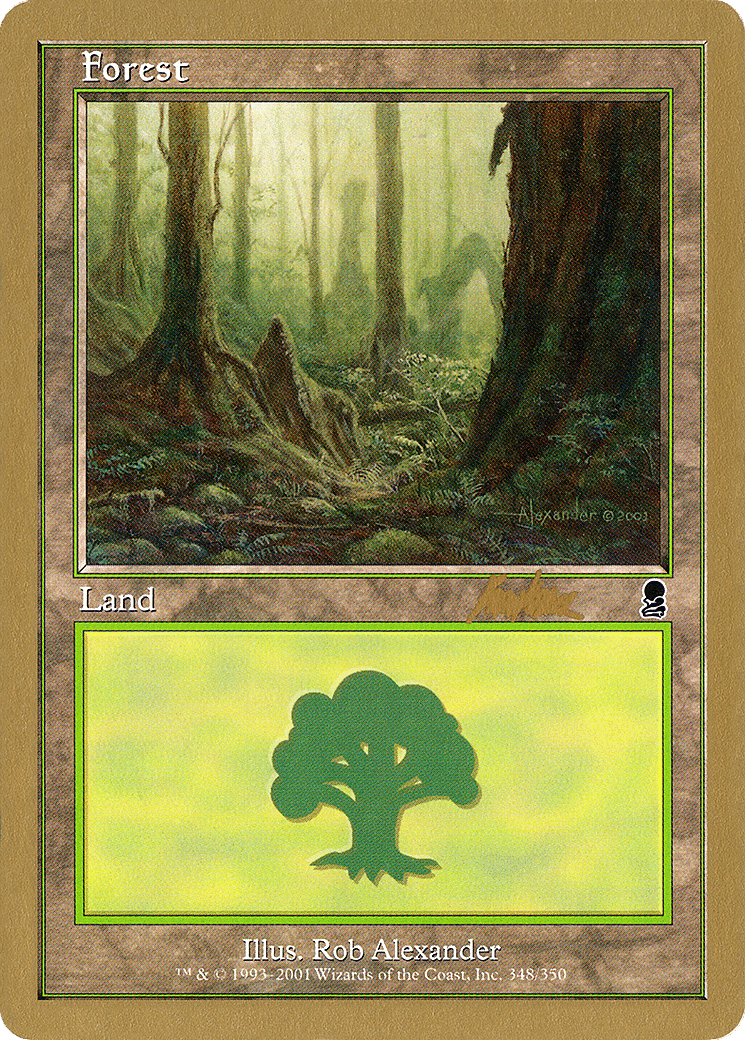 Forêt — World Championship Decks 2002 — Magic: The Gathering
