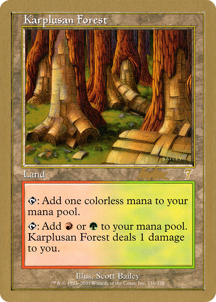 Karplusan Forest — World Championship Decks 2002 — Magic: The Gathering