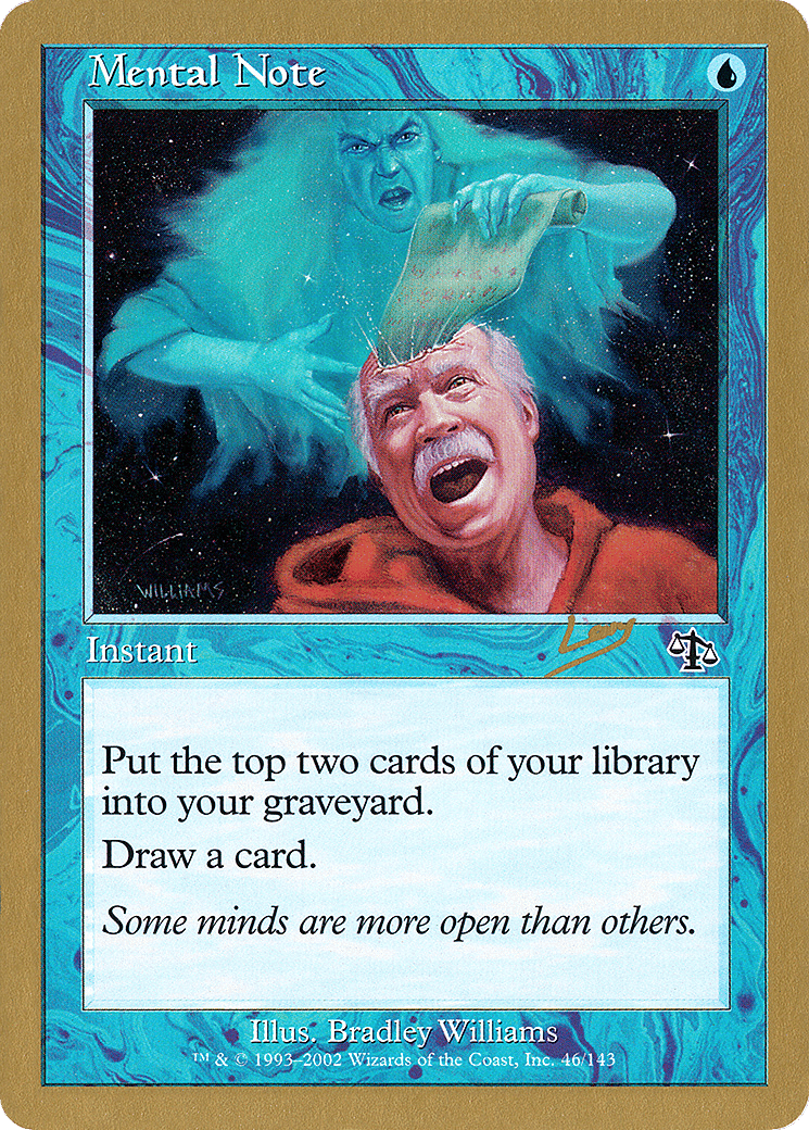 Mental Note — World Championship Decks 2002 — Magic: The Gathering