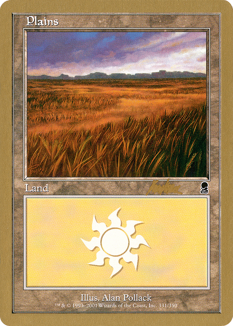 Plains — World Championship Decks 2002 — Magic: The Gathering