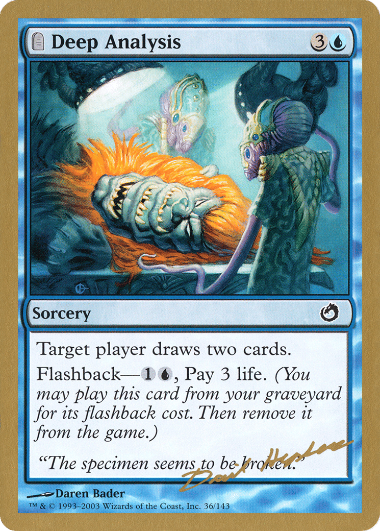 Deep Analysis — World Championship Decks 2003 — Magic: The Gathering