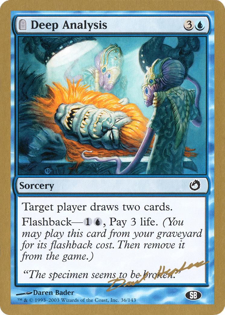 Deep Analysis — World Championship Decks 2003 — Magic: The Gathering