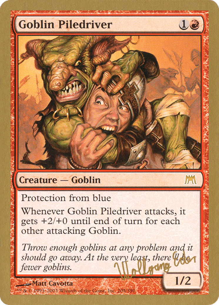 Goblin Piledriver — World Championship Decks 2003 — Magic: The Gathering