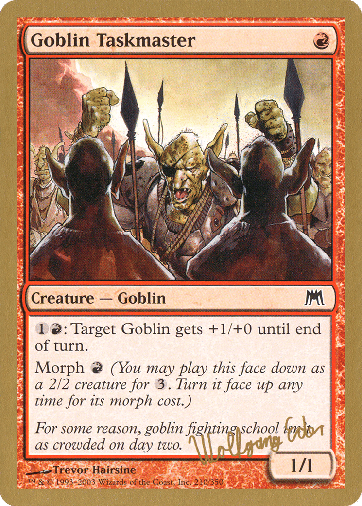 Goblin Taskmaster — World Championship Decks 2003 — Magic: The Gathering