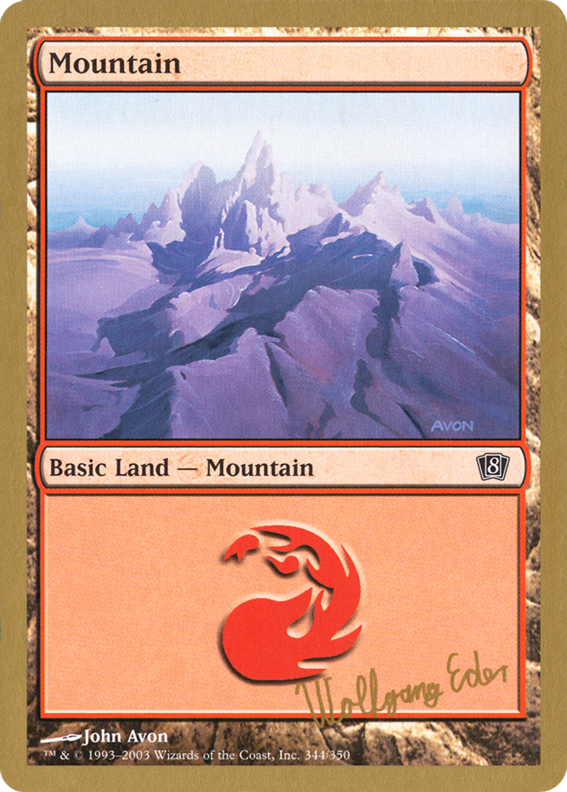 Mountain — World Championship Decks 2003 — Magic: The Gathering