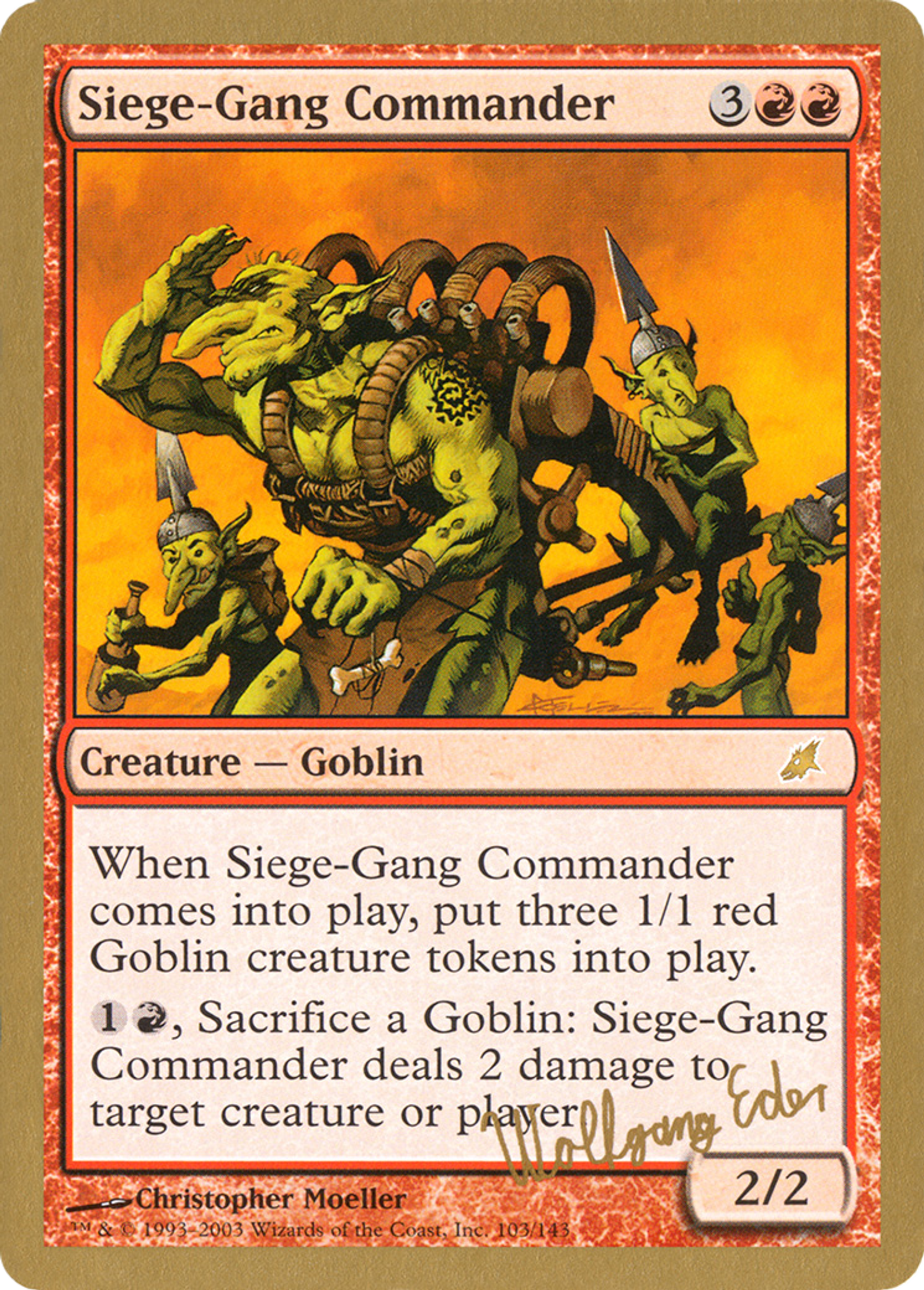 Commandant des assiégeants — World Championship Decks 2003 — Magic: The Gathering