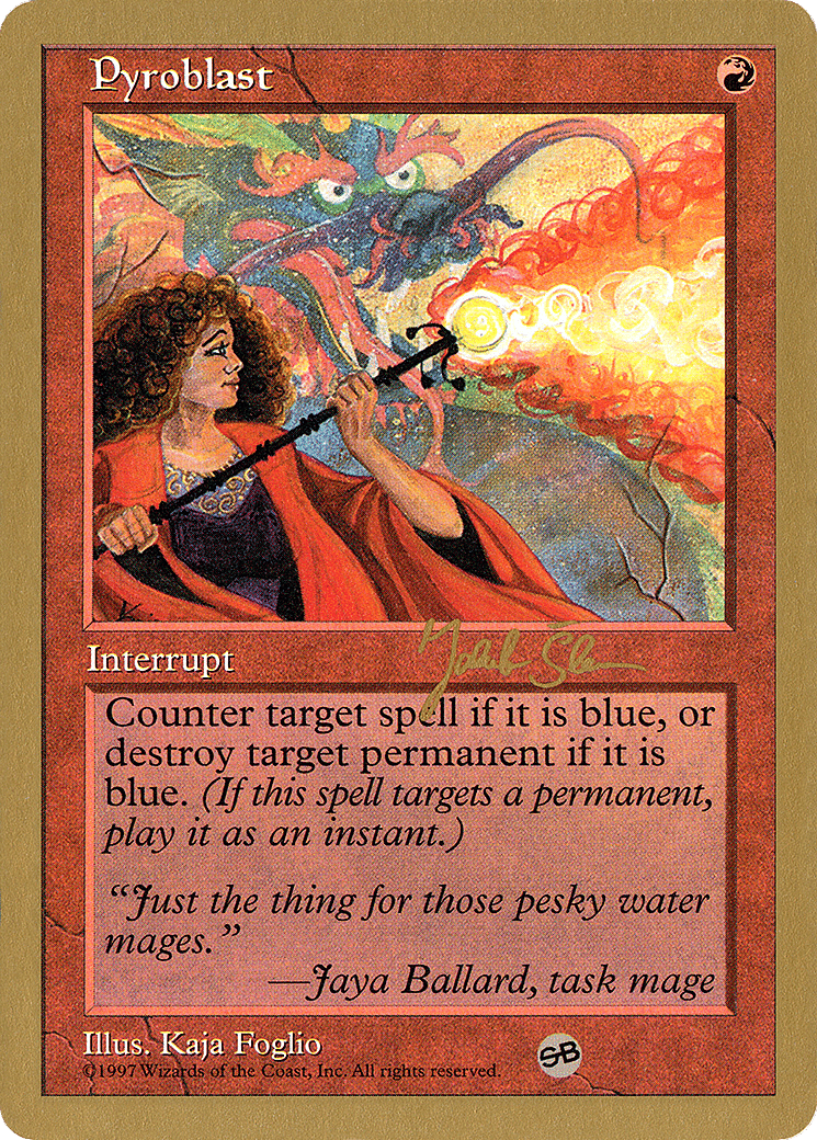Pyroblast — World Championship Decks 1997 — Magic: The Gathering
