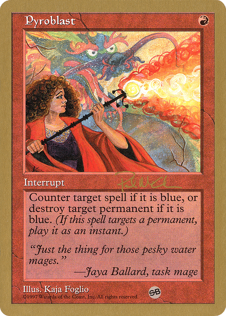 Pyroblast — World Championship Decks 1997 — Magic: The Gathering