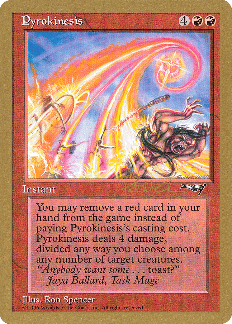 Pyrokinesis — World Championship Decks 1997 — Magic: The Gathering