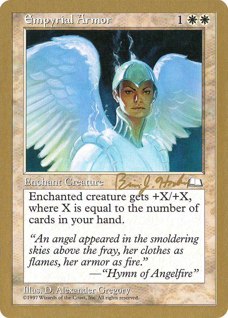 Empyrial Armor — World Championship Decks 1998 — Magic: The Gathering