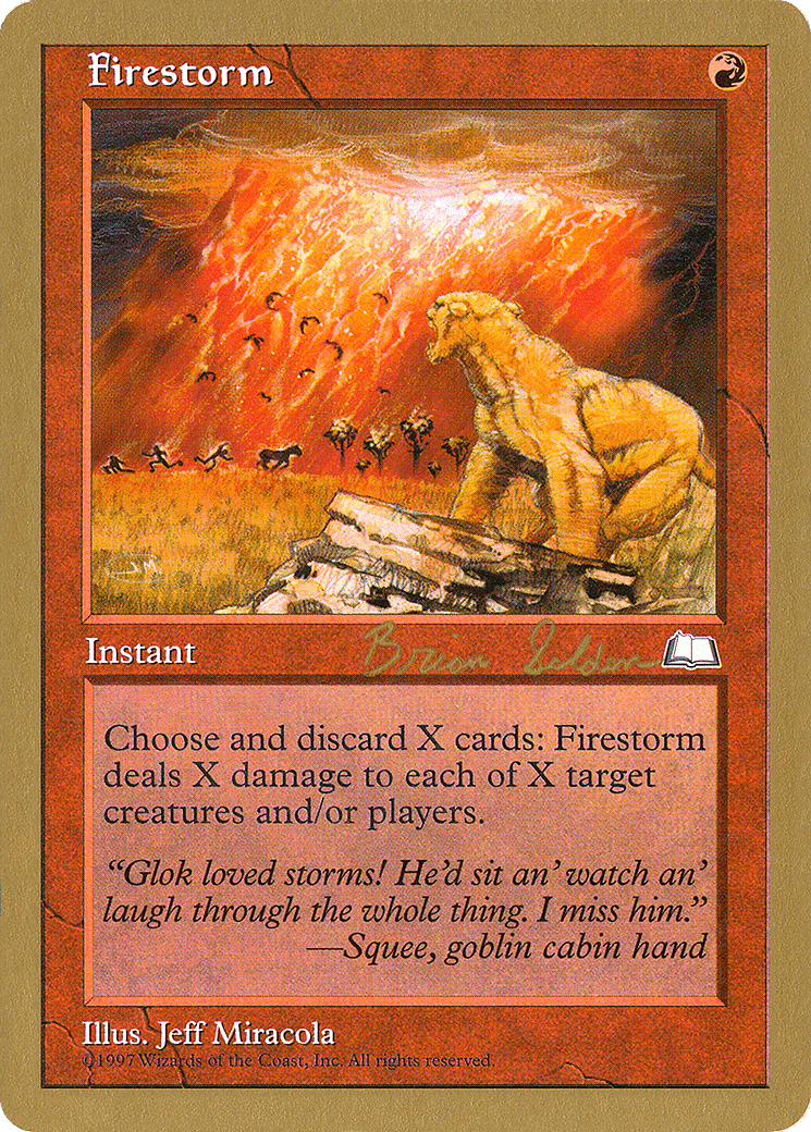 Firestorm — World Championship Decks 1998 — Magic: The Gathering