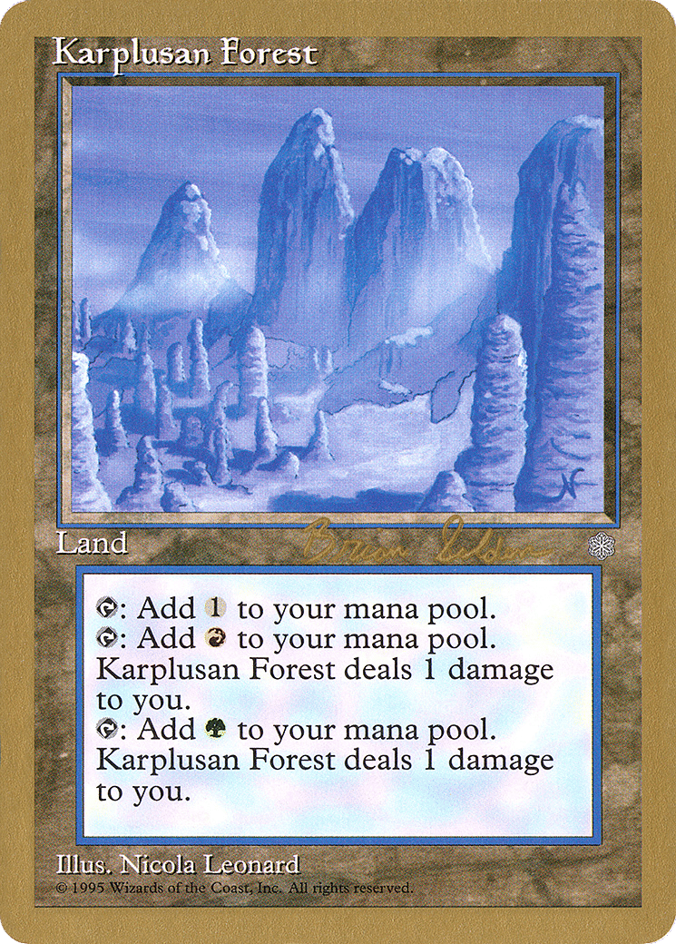 Karplusan Forest — World Championship Decks 1998 — Magic: The Gathering